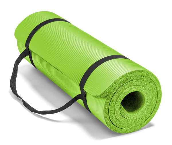 Extra Thick Exercise NBR Yoga Pilates Mat w/ Bag 72 x 24 10mm –  BookishBunny